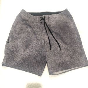 Lululemon heathered gray 8” unlined board shorts